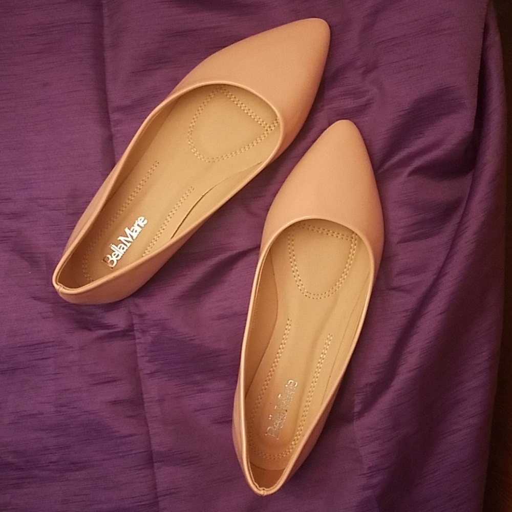 Pink flats